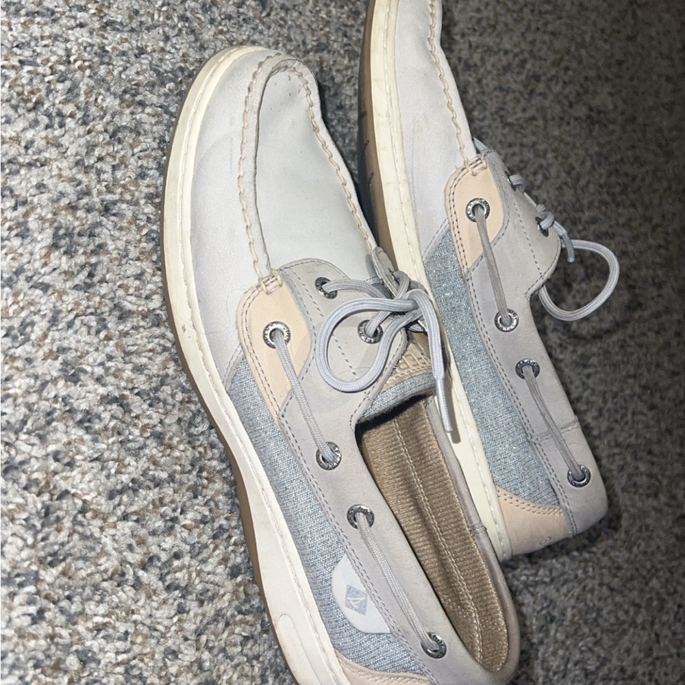 Sperry Women's Flats in Gray and Tan